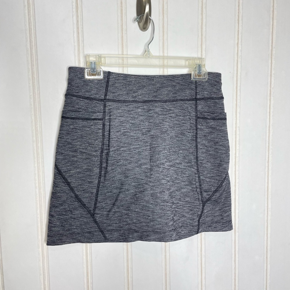 Athleta Excursion Athletic Skort Black Heather Gr… - image 3